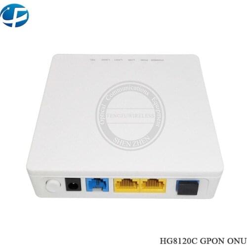 50pc New Hua wei HG8120C 1GE+1FE +1PORT FTTH GPON ONU fiber modem HG8120C Viop TEL GPON ONU Router