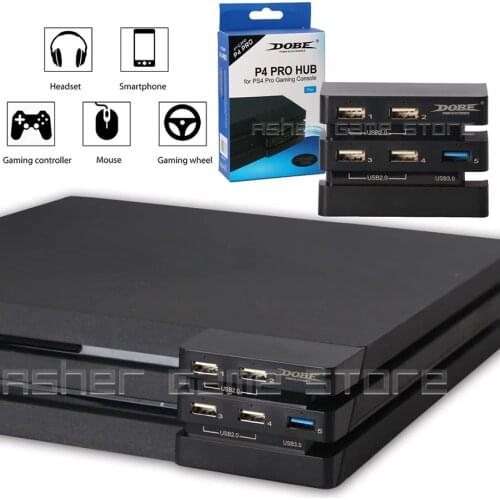 Play Station 4 PS4 Pro 5 USB Ports HUB USB 3.0 2.0 High Speed Expansion Connector for Sony Playstation 4 PS 4 Pro Gaming Console