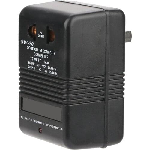 Power Transformer AC 220V to 110V Step Down Power Voltage Converter Power Transformer SW-70 30W Step up Step Down Regulator