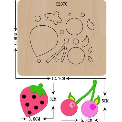 New Strawberry Wooden die Scrapbooking C2070 Cutting Dies