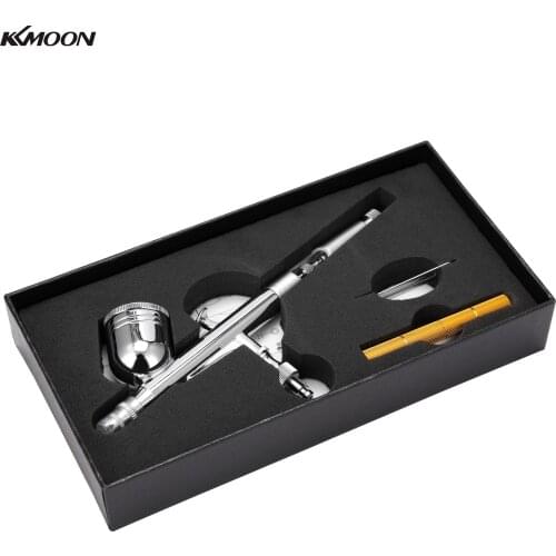KKMOON Professional 0.3mm Airbrush Set Spray Paint Gun for Model Making with 7CC Color Cup Mini Wrentch and Cleaning Needle-tool