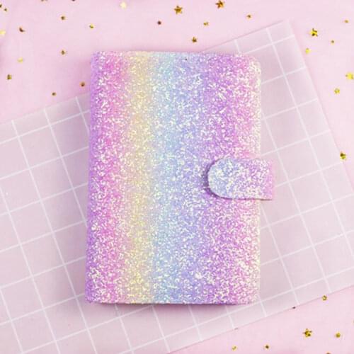 Yiwi A5 A6 Sequin Spiral Notebook travelers journal Organizer A5 Planner 2019 Creative Present Office & School Supplies Lovedoki