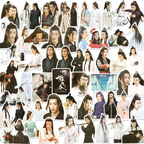 54 Pcs/Set The Untamed Chen Qing Ling Sticker Cartoon Waterproof Stickers For Laptop Suitcase Bicycle