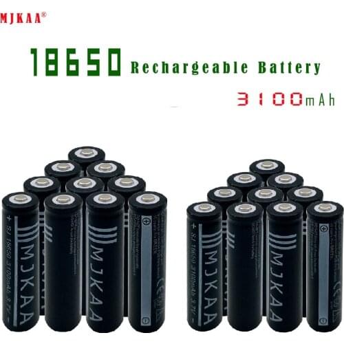 High Quality 18650 3.7V 3100mAh Rechargeable Li-ion Battery for Led Flashlight Headlamp Player Speake