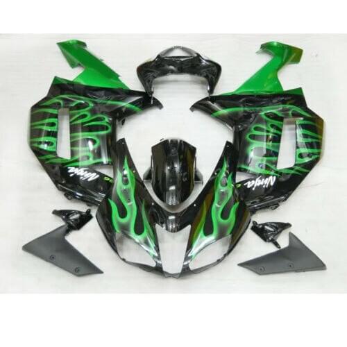 Wotefusi Motorcycle ABS Bodywork Fairing Painted Set For Ninja ZX 6R 2007 2008 (D)