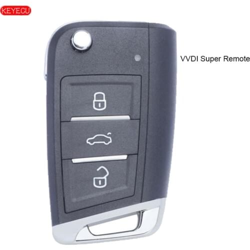 Xhorse XEMQB1EN (Super Remote) 3 Button for VVDI Remote Key Tool VVDI Mini Key Tool, VVDI2 Supermodel Machine