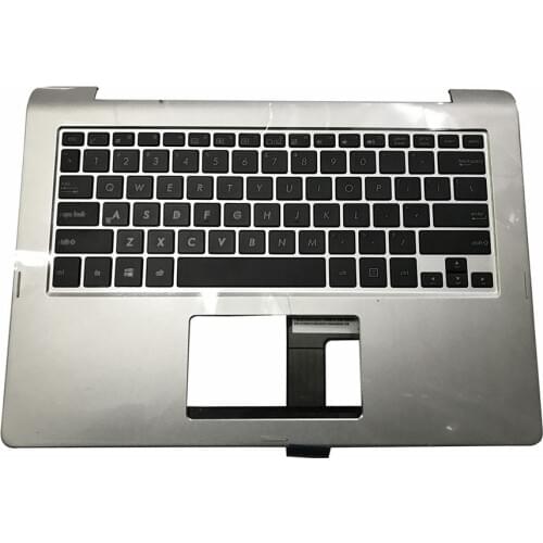 YALUZU NEW US Laptop keyboard for asus TP300LA TP300IJ P302LJ Q302LG TP300LA TP300LG TP300UA Keyboard bezel upper case palmrest