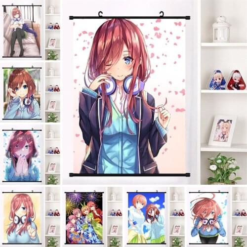 Japanese Cartoon Canvas Home Decoration Anime Character Poster Print Sexy Girl Pictures Wall Art Plastic Scroll Hanging Painting
