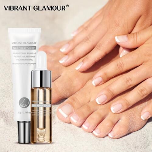 VIBRANT GLAMOUR Nail Care Set Nail Repair Cream Anti Fungus Nail Toe Repair Serum Nail Fungus Treatment Onychomycosis Removal
