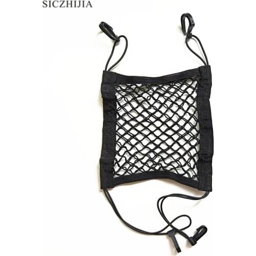 Car rear seat storage mesh bag car styling pocket storage grid for Volvo S40 S60 S80 XC60 XC90 V40 V60 C30 XC70 V70