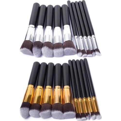10 Pcs/set High Professional Make Up Brushes Women Practical Cosmetics Brush Soft Cosmetic Makeup Brushes Toiletry Set