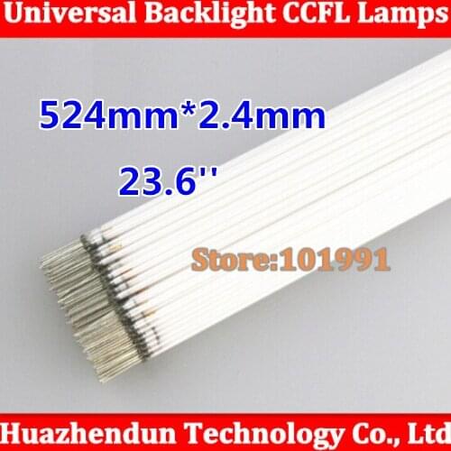50PCS/LOT Universal Big discount 524mm* 2.4' 23.6' CCFL LCD Lamp ,backlight lamp CCFL Free Shipping