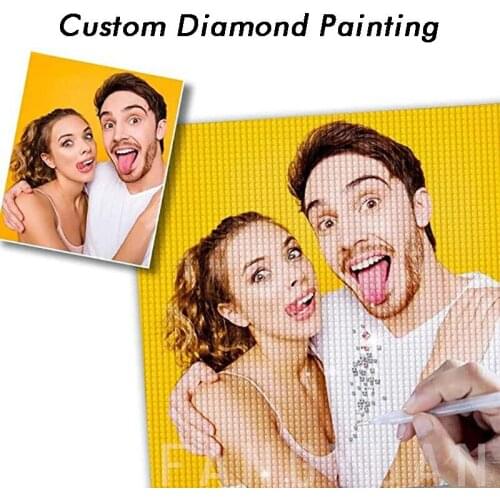 5D Diy Photo Custom Diamond Painting Full Drill Cross Stitch Kit Square Round Embroidery Mosaic Art Picture of Rhinestones Gift
