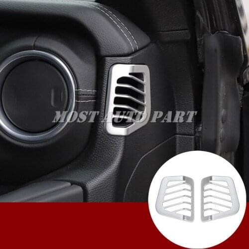 Dashboard Side Air Vent Outlet Cover Trim For Jeep Wrangler JL 2018-2019 Red/Silver/Black Car accesories interior Car Trim
