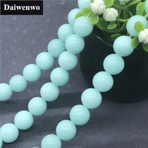 Amazonite Chalcedony Beads 4-12mm Round Natural Loose Stone Bead Diy Accessories
