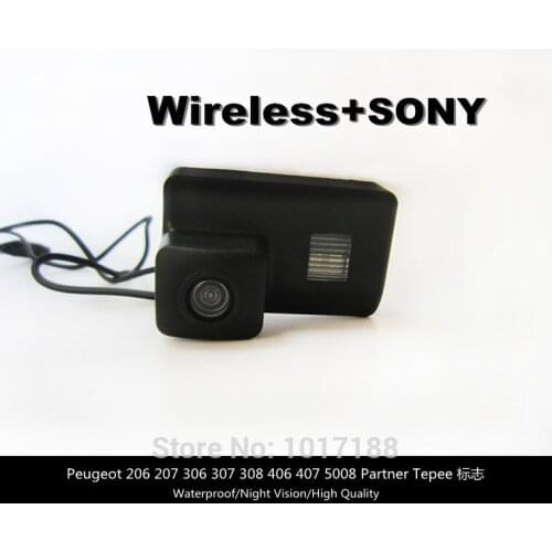 HD!! WIFI camera Wireless Car Rear View Camera SONY Chip For Peugeot 206 207 306 307 308 406 407 5008 Partner Tepee