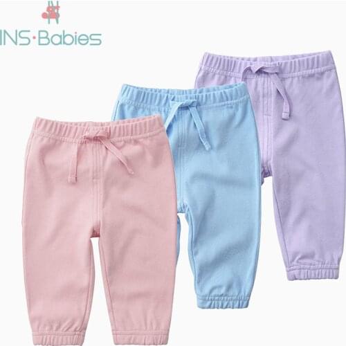 Newborn Children Cotton Pants Baby Boys Girls Pants Leggings Infant Baby Pants Toddler Girl Pure Cotton Floral Pants Baby Girl