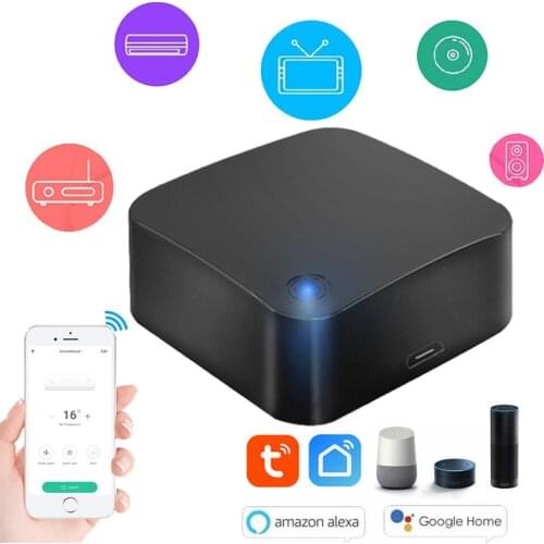 Tuya infrared remote control, realize intelligent voice control control work with alexa google home smartphone