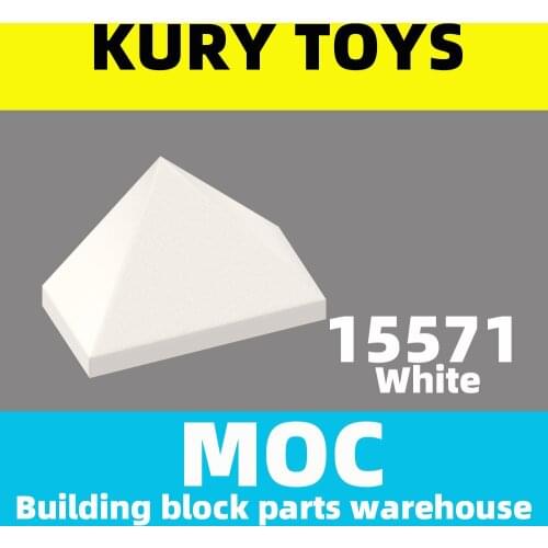 Kury Toys DIY MOC For 15571 Building block parts For Slope 45 2 x 1 Triple with Bottom Stud Holder For Slope