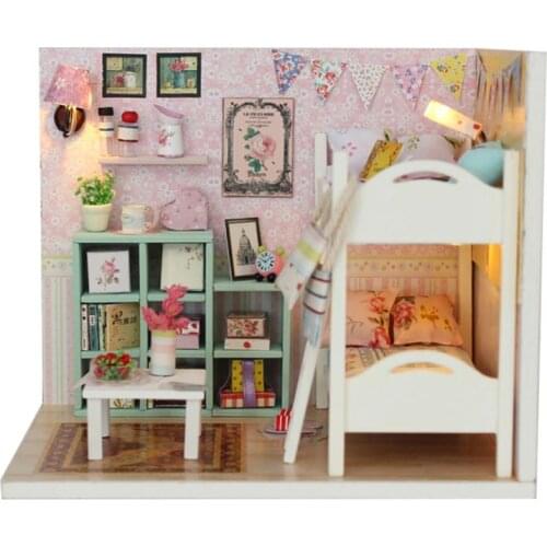 LIANYUN DIY Dollhouse Wooden DollHouses Miniature Doll House Toys for Children Birthday Gift