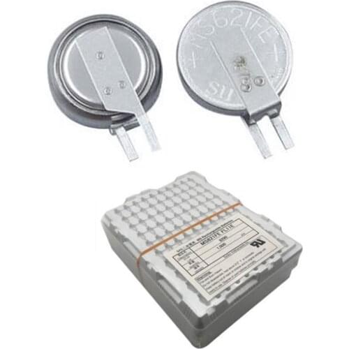 Lot 100PCS Original New MS621FE-FL11E MS621 FE MS621FE Rechargeable 3V Back up Button Coin Cell Battery with Welding Foot Pins