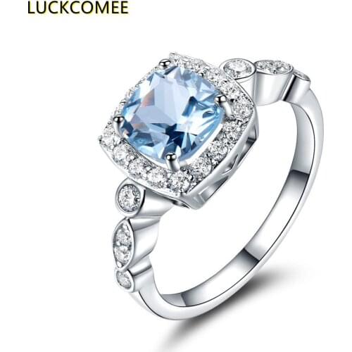 Кольца с сапфирами LUCKCOMEE China At AliExpress