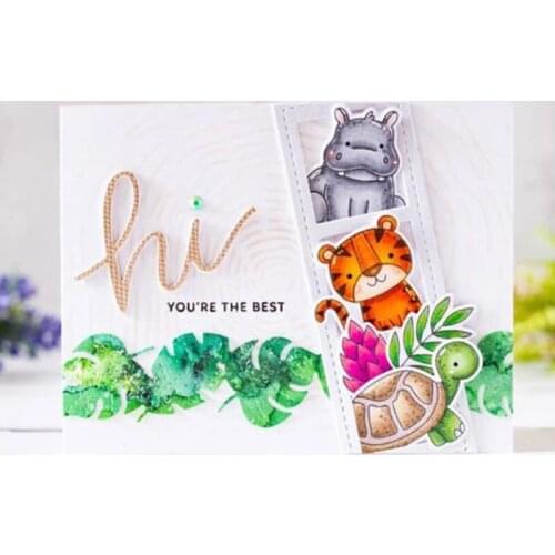 Panalisacraft Leaves Border Metal Cutting Dies Craft Dies Scrapbooking Card Making Album Embossing Stencil Die Cut Decoration