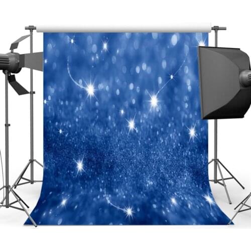 Mehofoto Blue Glitter Photography Background Bokeh Backdrop for Photo Shoot Party Children Photo Backgrounds Studio MR-1472