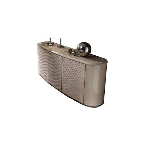 Marble dining cabinet modern simple solid wood four door dinner cabinet light luxury household door porch cabinet