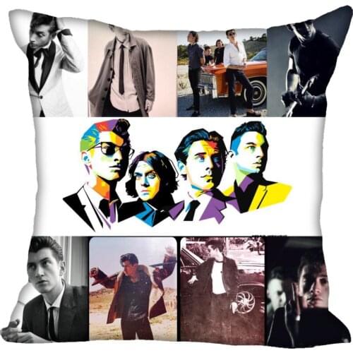 Custom Pillowcase Cover Arctic Monkeys Square Zipper Pillow Cover 40X40cm60X60cm(Two Sides) Print Your Pictures Pillow Cases