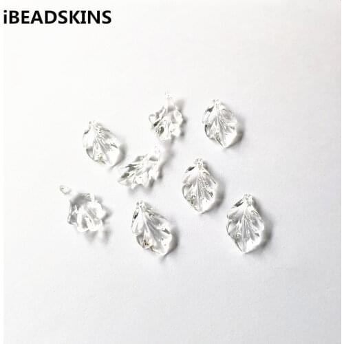 New arrival! 25X15mm 630pcs Clear acrylic Leaf shape beads for Necklace,Earrings parts,hand Made Jewelry DIY