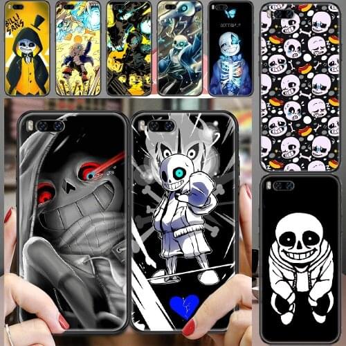 Undertale Sans Game Phone case For Xiaomi Mi Max Note 3 A2 A3 8 9 9T 10 Lite Pro Ultra black luxury coque soft prime pretty back