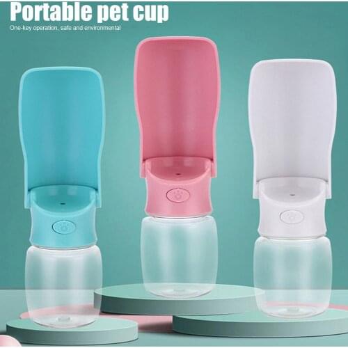 Portable Dog Water Bottle Bowl Waterer For Pet Dog Drinker Feeder Travel Puppy Drinking Feeder Outdoor Dispenser Accessories