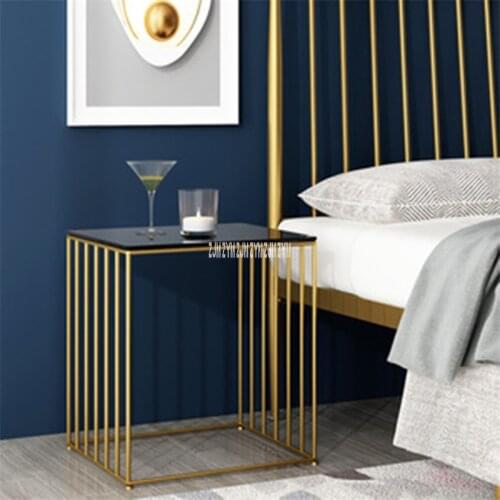 HX010402 Bedside Cupboard Bedroom lron Nightstand Living Room Night Table Simple Bedside Locker Reception Discussion Table