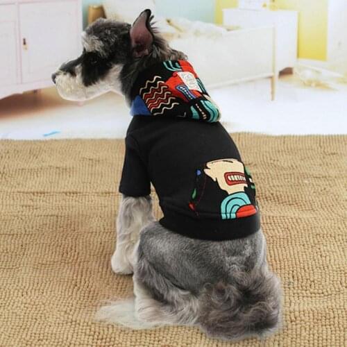 Pet Shirt Two-legged Elastic Short Sleeve Medium Dog Fashion Hoodies for Spring