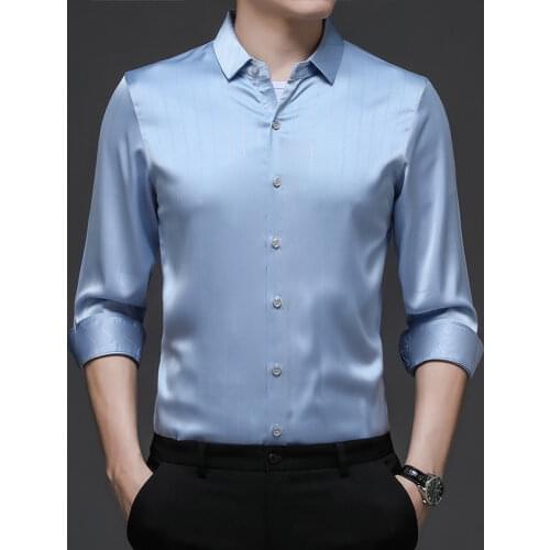 SHISENBU Mens Silk Shirts