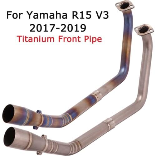 Slip for Yamaha R15 V3 2017 2018 2019 Motorcycle Titanium Blue Front Link Pipe Header Connect Pipe