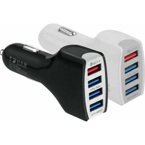 Universal 4 USB Quick Charger Car Charger Adapter 7A Charger QC Xiaomi USB Mobile Phone For iPhone 3.0 Turbo Car Charging F N6E9
