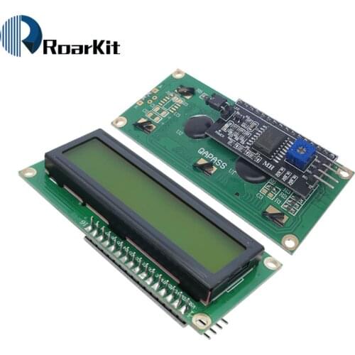 1PCS LCD module yellow-green screen PCF8574 IIC/I2C 1602 LCD for Arduino UNO r3 mega2560