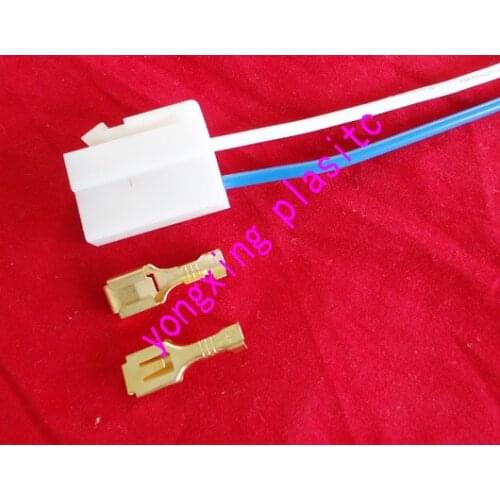 10set/lot 6.3 Female square inserted terminal with plastic DJ7021-6.3-21