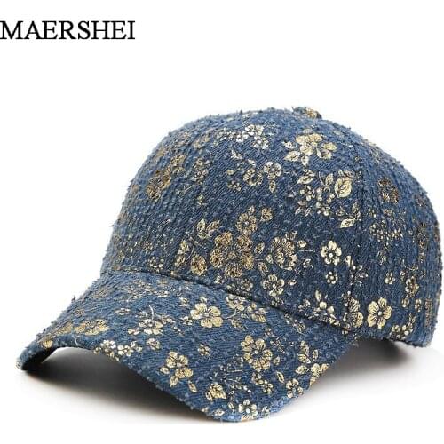 2020 Simple Womens Baseball Cap Painting Embroidery Flower Girls Snapback Hats Woman Female Cap