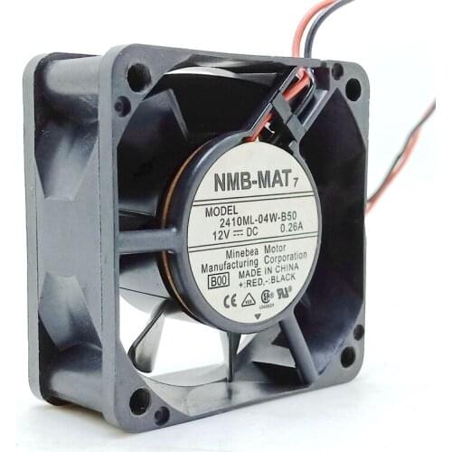 New original 2410ML-04W-B50 6025 60x60x25mm 60mm fan DC12V 0.26A Computer cabinet case chassis CPU power cooling fan