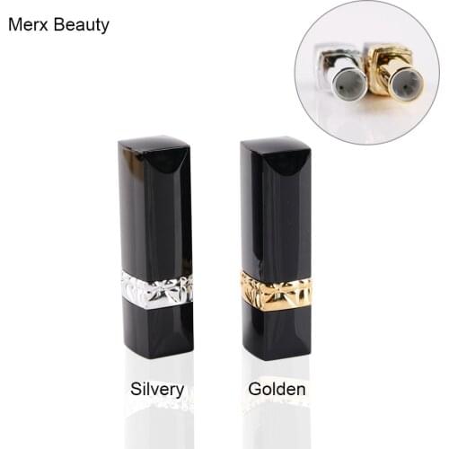 50PCS 4G Black Square Empty Lipstick Tude Elegant Lipstick Container, DIY Makeup Tool Cosmetic Packaging Case 2 Color Option