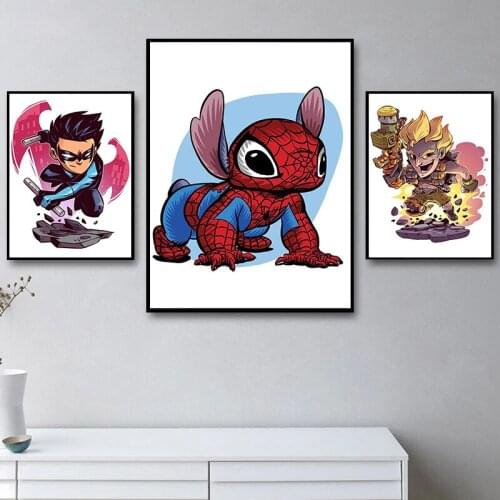 Marvel 5D Diy Square Round Diamond Painting Cartoon Avengers Cross Stitch Kits Diamond Mosaic Diamond Embroidery Home Decor