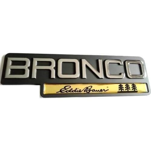 ABS Plastic BRONCO Eddie Bauer Car Sticker Emblem Badge Embleme Emblema