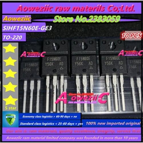 Aoweziic 100% new imported original SIHF15N60E-GE3 F15N60E SIHF15N60E TO-220 E series power MOS tube 600V 15A
