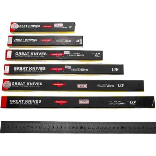 Golden Eagle Brand Special Alloy Steel Straight Knife Wave Knife Used For Cutting Machine 6EW Wavy Knife