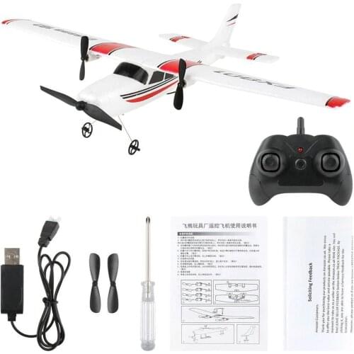 FX801 RC Airplane Romote Control Plane Toy Cessna 182 For Beginner Aircraft RC 2.4GHz Durable 2CH Outdoor Toys Flight Kids H2N7