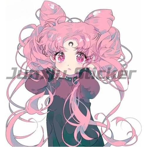 Beautiful Anime Fine Decal Beauty Warrior Car Stickers Bumper Decal Campervan Vinyl Material Decoration for VAN JDM RV Kk13*12cm