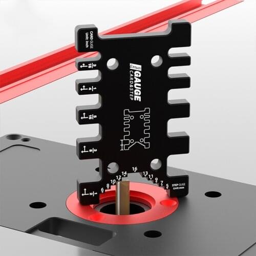 Metric/inch high precision Tenon Gauge For Table Saw Flip-chip Engraving Machine height Measuring ruler Woodworking tools
